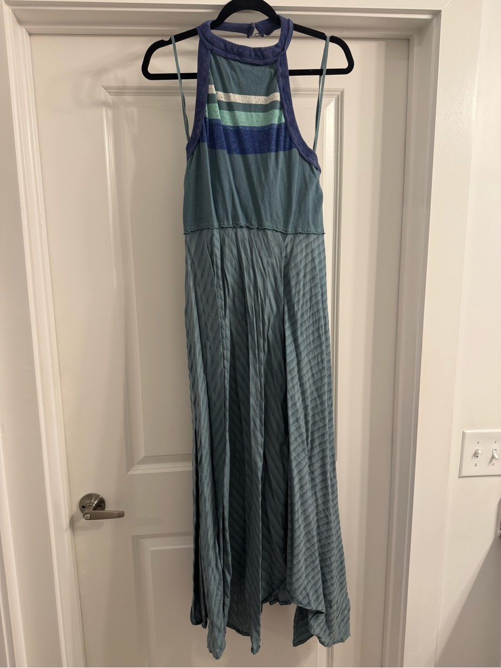 Free People Striped Halter Maxi Dress